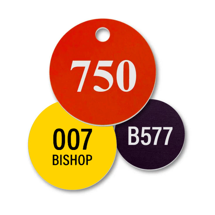 Numbered Plastic Tags