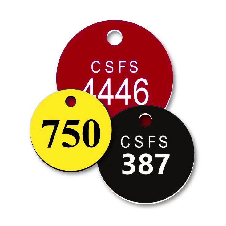 Plastic Valve Tags (Round)