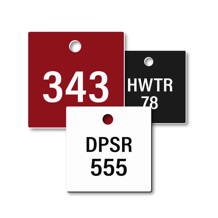 Plastic Valve Tags (Square)